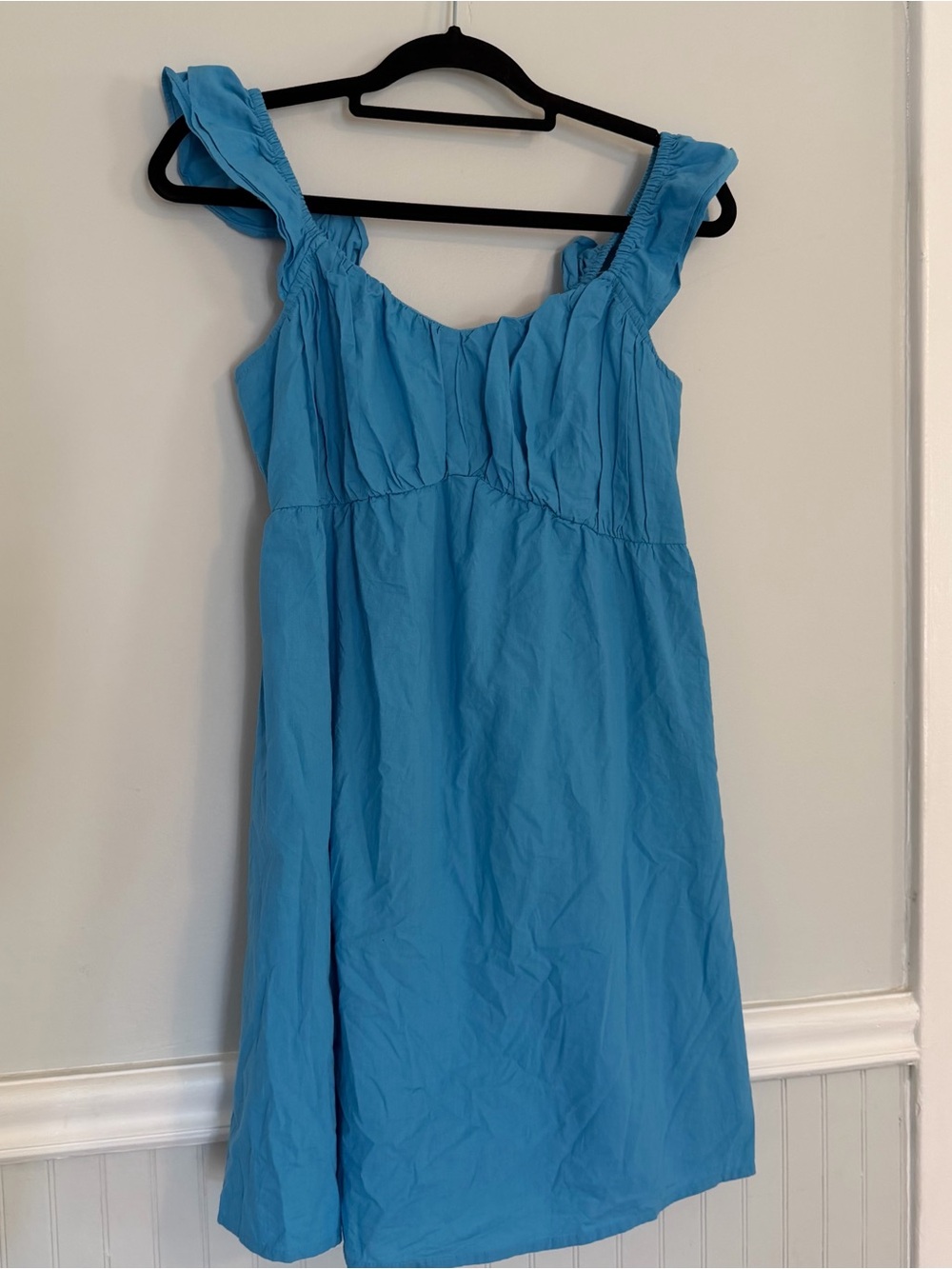 NWT Sim & Sam Blue Ruffle Strap Sundress